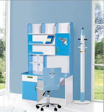 Bàn ghế học cho bé liền giá sách HP-GMTBHE01