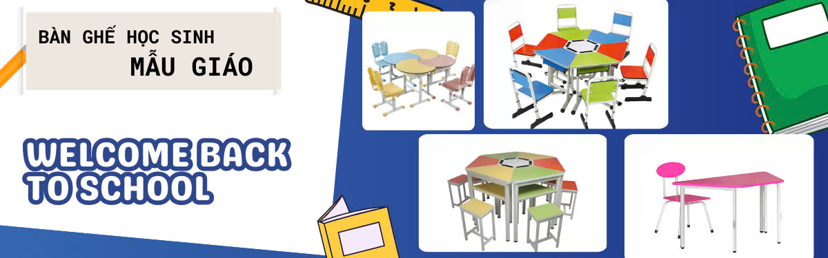 Bàn Ghế Học Sinh Mẫu Giáo