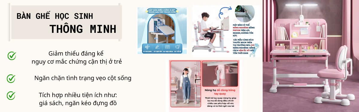 Bàn Ghế Học Sinh Thông Minh